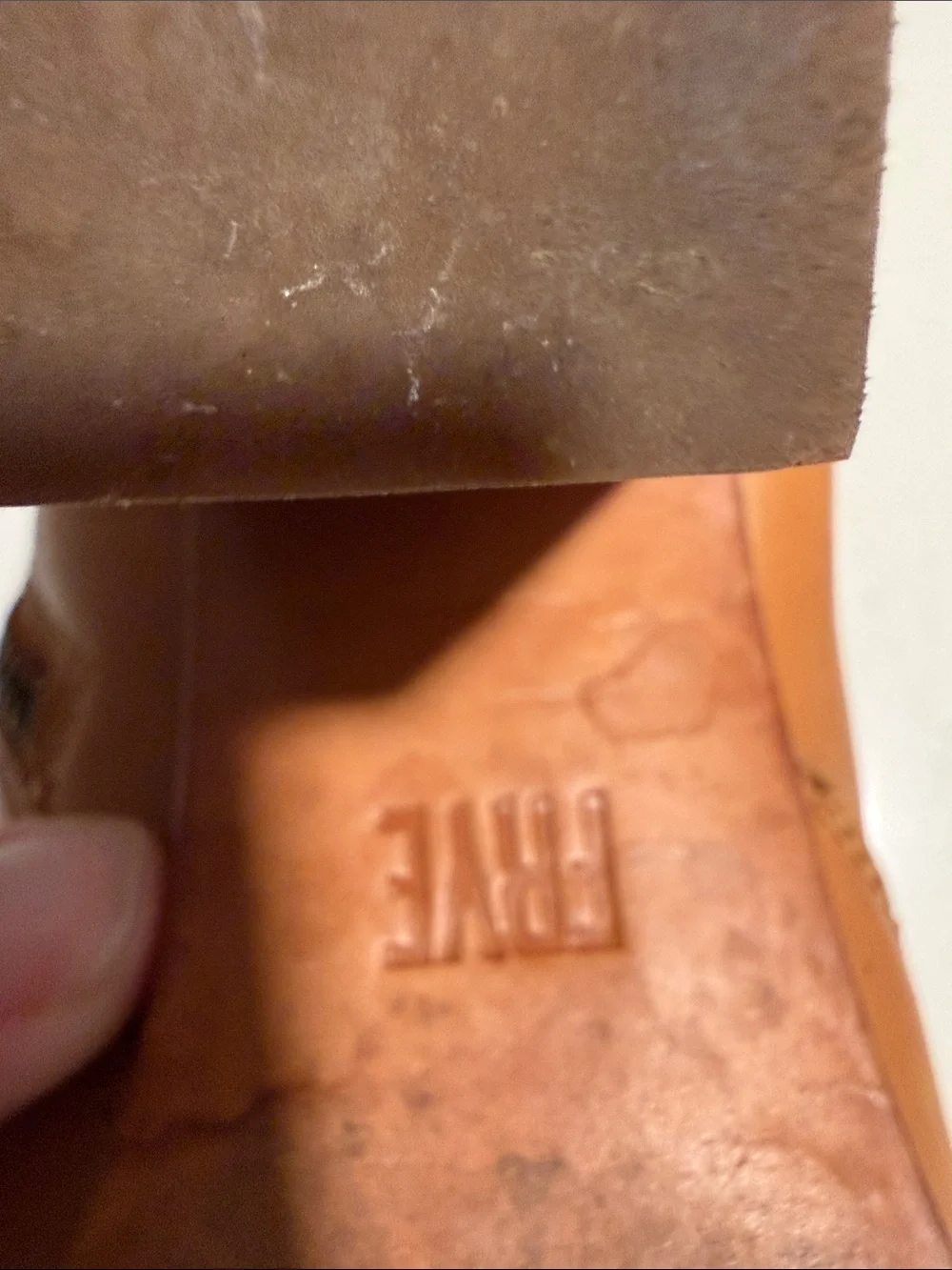Frye sleek leather